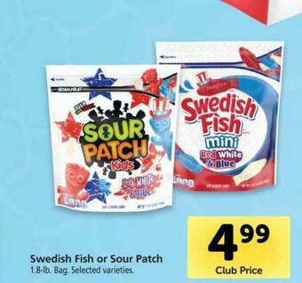 Vons Swedish Fish Or Sour Patch offer
