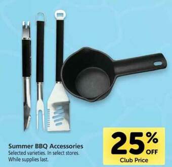 Vons Summer BBQ Accessories 25% Off offer