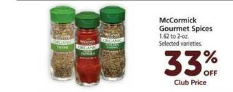 Vons McCormick Gourmet Spices 33% Off offer