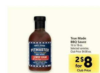 Vons True Made BBQ Sauce offer