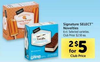 Vons Signature Select™ Novelties offer