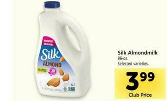 Vons Silk Almondmilk offer