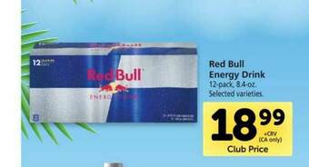 Vons Red Bull Energy Drink offer