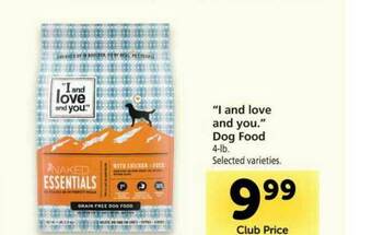 Vons &quot;I And Love And You.&quot; Dog Food Offer at Vons offer