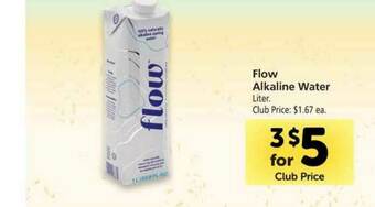 Vons Flow Alkaline Water offer