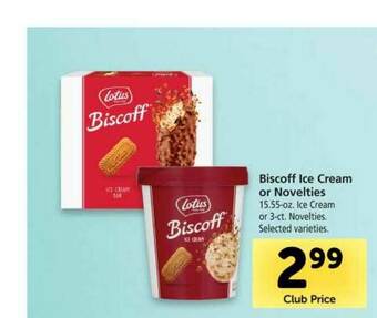 Vons Biscoff Ice Cream Or Novelties offer