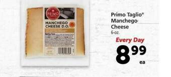 Vons Primo Taglio® Manchego Cheese offer