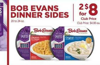 Vons Bob Evans Dinner Sides offer