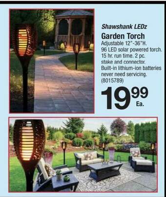 Ace Hardware Shawshank Ledz Garden Torch offer