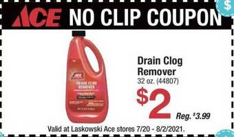 Ace Hardware Drain Clog Remover offer