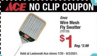 Ace Hardware Enoz Wire Mesh Fly Swatter offer