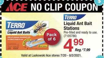 Ace Hardware Terro Liquid Ant Bait Stations offer