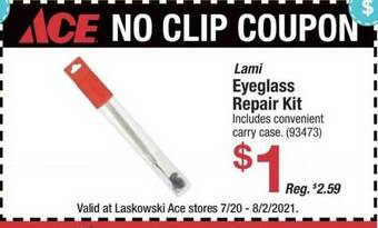 Ace Hardware Lami Eyeglass Repair Kit offer