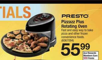 Ace Hardware Presto Pizzazz Plus Rotating Oven offer