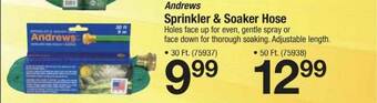 Ace Hardware Andrews Sprinkler & Soaker Hose offer