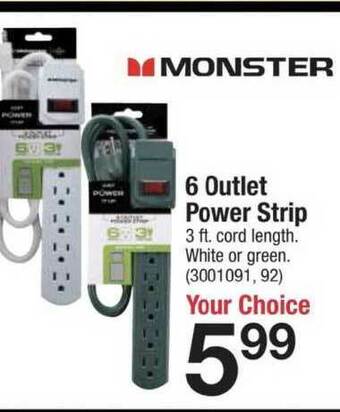 Ace Hardware Monster 6 Outlet Power Strip offer