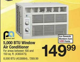 Ace Hardware Perfect Aire 5,000 Btu Window Air Conditioner offer