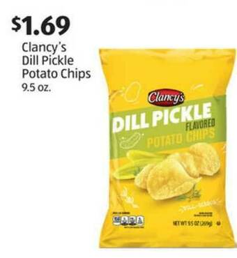 Clancy's Dill Pickle Potato Chips 9.5 Oz.