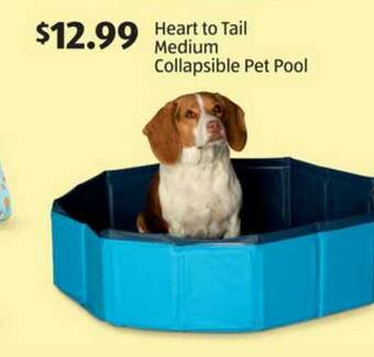 Aldi Heart To Tail Medium Collapsible Pet Pool offer