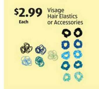 Aldi Visage Hair Elastics Or Accessories offer