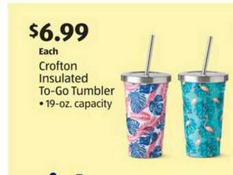 Aldi Crofton Insulated To-go Tumbler 19-oz. Capacity offer