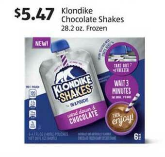 Aldi Klondike Chocolate Shakes 28.2 Oz. Frozen offer