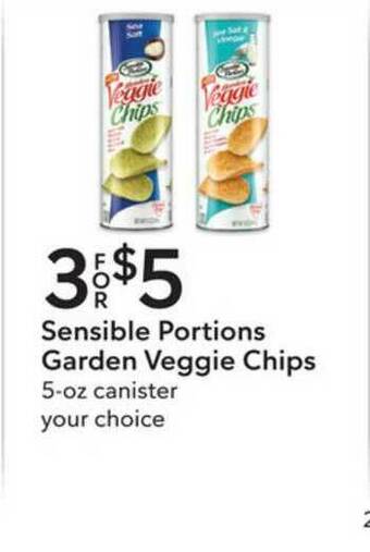 Publix Sensible Portions Garden Veggie Chips 5-oz offer
