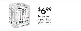 Publix Monster 4-pk. offer