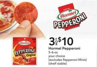 Publix Hormel Pepperoni 5-6-oz offer