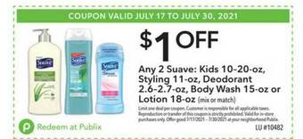 Publix Kids 10-20-oz, Styling 11-oz, Deodorant 2.6-2.7-oz, Body Wash 15.oz Or Lotion 18-oz offer