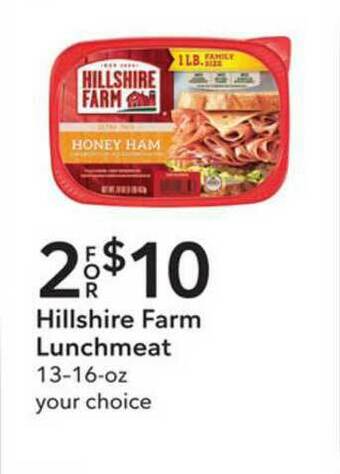 Publix Hillshire Farm Lunchmeat 13-16-oz offer