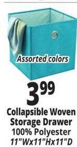 Ocean State Job Lot Collapsible woven storage drawer offer