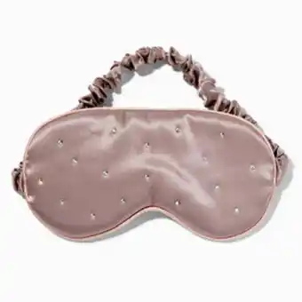 Claire's Nude bling satin sleeping mask offer