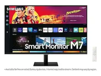 Samsung 32" m70b 4k uhd smart monitor with streaming tv in black offer