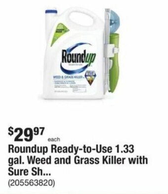 The Home Depot Roundup Ready-to-Use 1.33 gal. Weed and Grass Killer with Sure Sh... offer