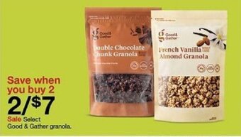 Target Select Good & Gather granola. offer