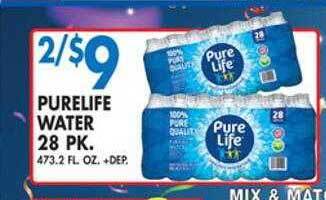 Associated Purelife water offer