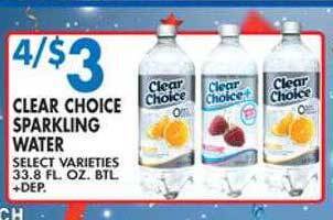 Associated Clear choice sparkling water offer