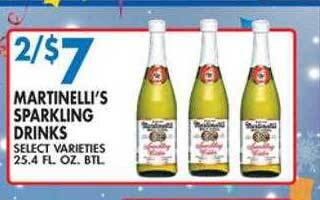 Associated Martinelli's sparkling drinks offer