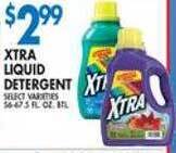Associated Xtra liquid detergent offer