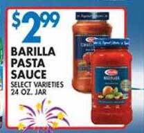 Associated Barilla pasta sauce offer