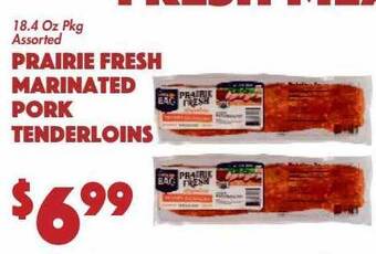 The Food Emporium Prairie fresh marinated pork tenderloins offer