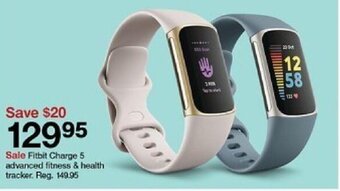 Target Fitbit Charge 5 advanced fitness & health tracker offer