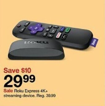 Target Roku Express 4K+ streaming device offer