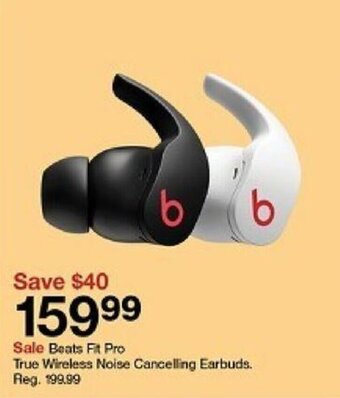 Target Beats Fit Pro True Wireless Noise Cancelling Earbuds offer