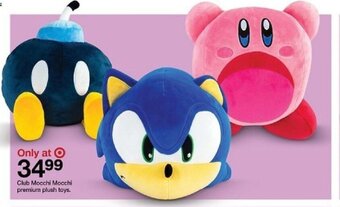 Target Club Mocchi Mocchi Premium plush toys offer