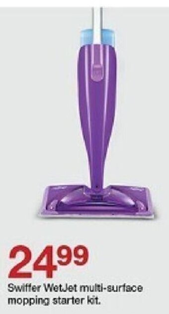 Target Swiffer WetJet multi-surface mopping starter kit. offer