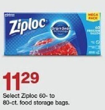 Target Select Ziploc 60-to 80-ct. food storage bags. offer