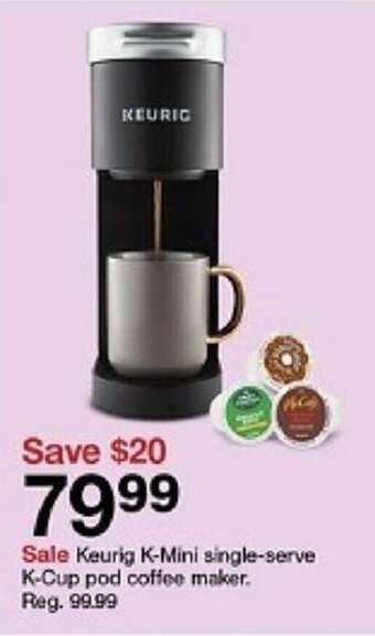 Target Keurig K-Mini single-serve K-Cup pod Coffee Maker. offer