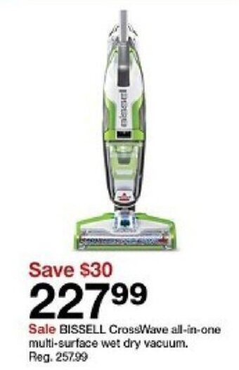 Target Bissell CrossWave all-in-one multi-surface wet dry vacuum. offer